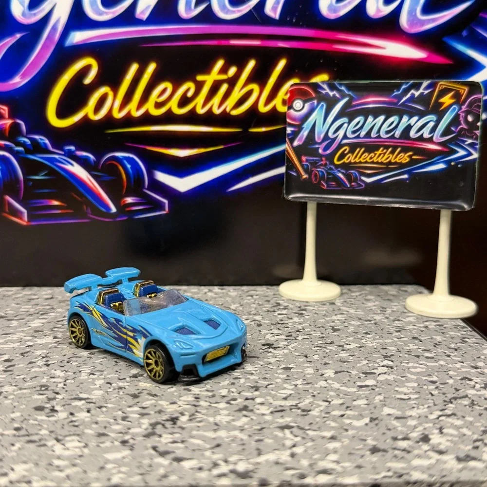 Hot Wheels Tantrum Blue 2001 Mattel Diecast Car Gold Wheels Thailand G46
